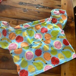 Kortni Jeane Fruit Ruffle Around Crop